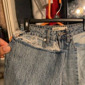 pacsun two tone mom jeans
